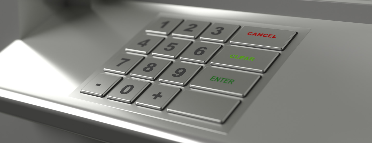 FECA -CS- ATM-ITM - atm-machine-keypad-banner-closeup-view-3d-illus